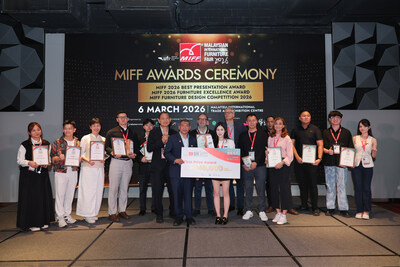 Best Presentation Award winners group photo at MIFF 2026 Awards Ceremony.