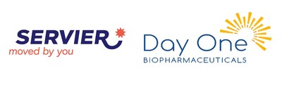 Servier - Day One Biopharmaceuticals logo (PRNewsfoto/Day One Biopharmaceuticals ,Servier)