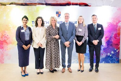 Left to Right: Priya Kanthan, Sarah Canning-Jones, Carla Howarth, Brian Davidson CMG, Gráinne Walters, Stephen Wong