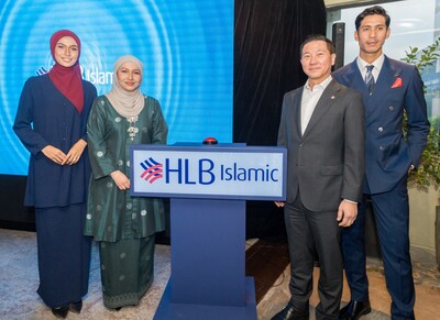 Dafinah Ahmed Hilmi, CEO of HLB Islamic (centre left) and Kevin Lam, Group Managing Director and CEO of HLB (centre right), unveiled the refreshed identity of HLB Islamic and introduced Hayat @ HLB Islamic, the Bank's new proposition centered around wealth stewardship.