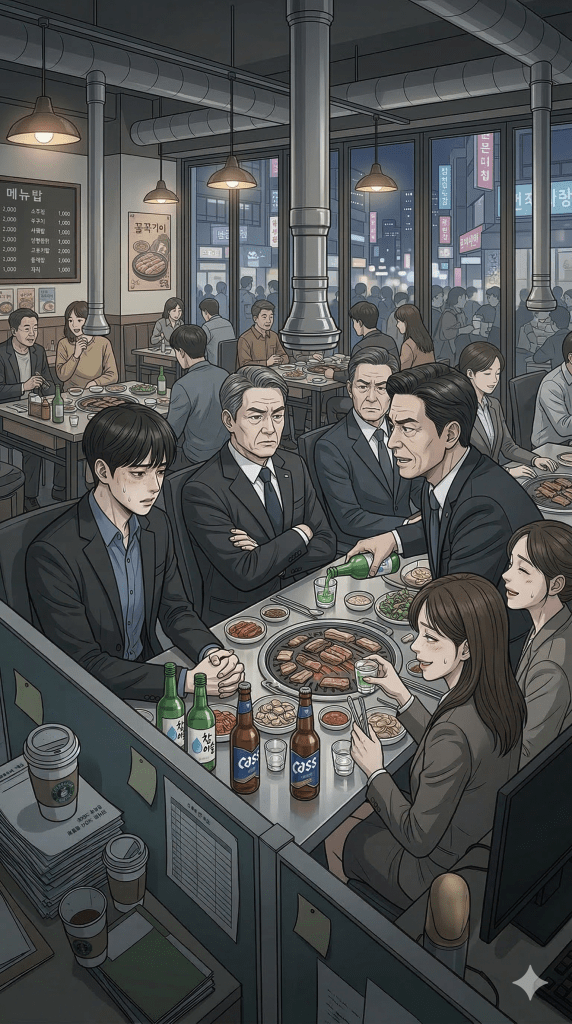 company dinner where the subordinates are uncomfortable