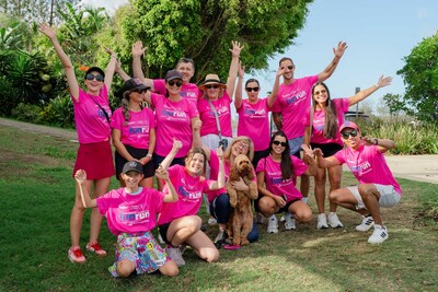 Biosota team at the Mater Chicks in Pink 5K Your Way initiative - supporting women’s health through community engagement and a commitment to natural wellbeing.