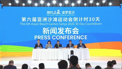 The 6th Asian Beach Games Sanya 2026 30-day countdown press conference