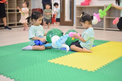 Where play becomes learning: ELIS children engaged in hands-on activities
