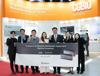 CGBIO signs an exclusive supply agreement with Neuva Era for FACETEM in Singapore and Malaysia at KIMES 2026.