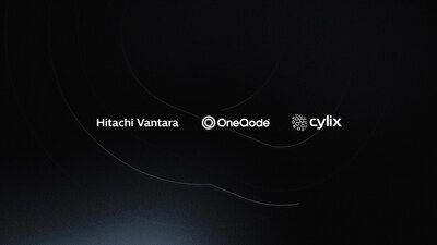Hitachi Vantara, OneQode and Cylix Applied Intelligence Logos
