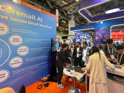 Coremail showcases its AI-Native Secure Email System and CACTER AI-Native Secure Email Gateway at GITEX Asia 2026 in Singapore.