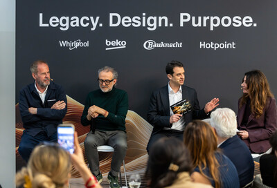 Mario Cucinella, Massimo Bottura, Akin Garzanli, and Maddalena Fossati at Can a Kitchen Save the World Panel