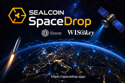 WISeKey’s SEALCOIN Launches “Spacedrop” for the Machine-driven Economy