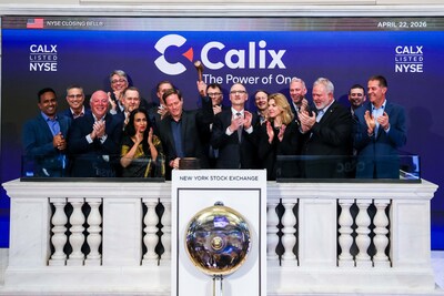 Calix at the NYSE on April 22nd (PRNewsfoto/New York Stock Exchange)