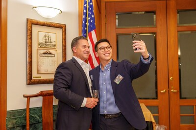 Michael Bilello (left), serves as president of the American Whiskey Association