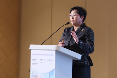 Dr. Kanyarat Kuisuwan, Director, Office of Integrated Medical Industry Promotion, Department of Health Service Support, Ministry of Public Health, delivered the keynote address on “The Vision for Thai Public Health Toward Regional Excellence and Resilient Medical Security in All Circumstances” at the press conference for WHX Bangkok and Medtec Southeast Asia 2026