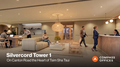 Compass Offices expands its presence in Hong Kong with the opening of a modern, collaborative workspace at Silvercord Tower 1 in Tsim Sha Tsui.
