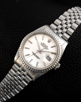 Lot 33 — Rolex Datejust with George Daniels co-axial escapement - Rolex Datejust Ref. 16220 co-axial escapement by George Daniels, circa 1988