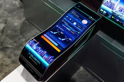 World's First IJP OLED Curved Armrest Display (28")