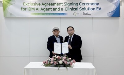 Scene from the signing of the strategic cooperation agreement.