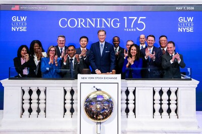 Corning at NYSE to celebrate 175th anniversary