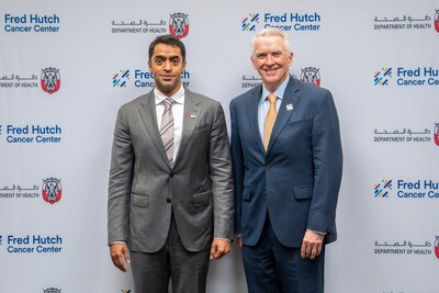 H.E. Mansoor Al Mansoori with President and Director of Fred Hutch Dr. Thomas Lynch H.E. Mansoor Al Mansoori with President and Director of Fred Hutch Dr. Thomas Lynch