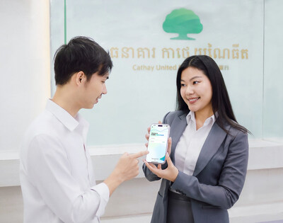 The CUBC Merchant App integrates KHQR payment collection and operational management features, allowing businesses to manage transactions, optimize daily payment collection, and enhance operational efficiency through a single app, resulting in a new and improved digital experience for customers. (Picture provided by Cathay United Bank)