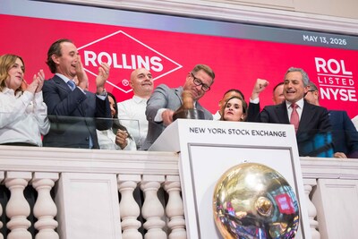 Rollins President rang the closing bell yesterday