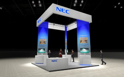 Rendering of NEC’s Booth for NRF 2026 APAC