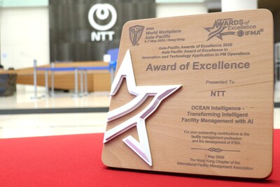 NTT Com Asia’s OCEAN Intelligence Recognized with IFMA Asia Pacific Award of Excellence for Pioneering AI-Driven Facility Management