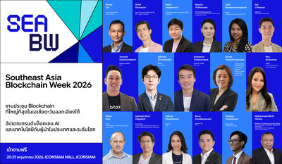 Southeast Asia Blockchain Week 2026 (SEABW 2026) from May 20 to 21 at ICONSIAM Hall in Bangkok