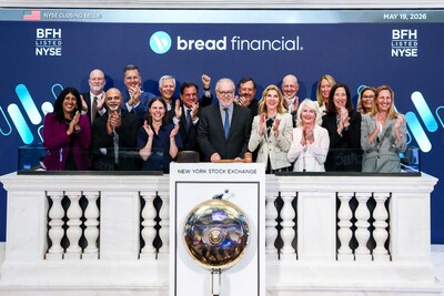 Bread Financial celebrated its listing anniversary. Bread Financial celebrated its listing anniversary.
