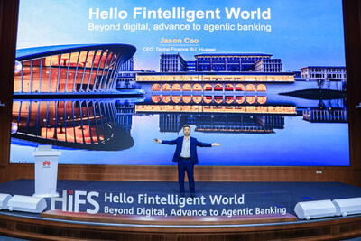 Huawei Digital Finance Group CEO Cao Delivers Keynote Speech (PRNewsfoto/HUAWEI)