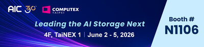 AIC to showcase Next-Generation AI Infrastructure at COMPUTEX 2026 (PRNewsfoto/AIC)