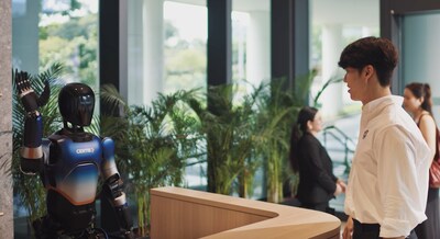 Certis and IntBot will collaborate on humanoid concierge and service-assistance applications that can be integrated into live operating environments, allowing robots to interact naturally with people while meeting practical requirements for safety, reliability and service delivery. (PRNewsfoto/Certis Group)
