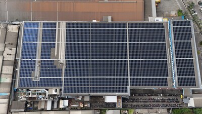 Image: site of PT. Perusahaan Industri Ceres’ rooftop solar installed by TotalEnergies ENEOS