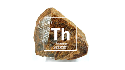 Monazite crystal is the primary thorium-bearing mineral powering AMPERA’s in-house nuclear fuel production.