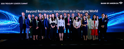 Leadership team of Bank of America at the Treasury Leaders Summit event in Singapore, May 20