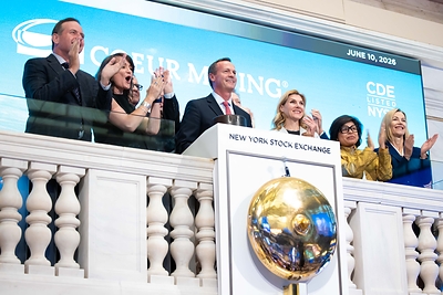 Coeur Mining rang the bell on June 10