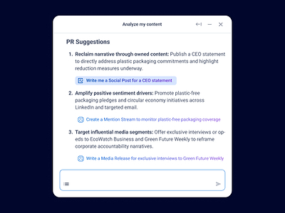 AI Coverage Analysis provides tailored recommendations to act with confidence and amplify coverage.