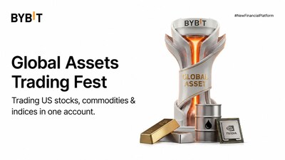 Global Assets Trading Fest on Bybit Offers $202,000 USDT Prize Pool Across TradFi and Crypto Markets (PRNewsfoto/Bybit)