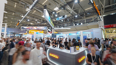 Sungrow booth at Intersolar Munich 2026 (PRNewsfoto/Sungrow)