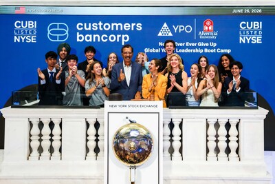 Customers Bancorp at the NYSE on June 26. (PRNewsfoto/New York Stock Exchange)