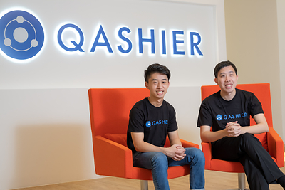 Qashier Founders, Christopher Choo and Frank Zhao Liang.