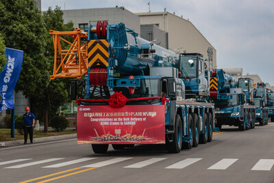 XCMG Delivers Complete Wheeled and Crawler Crane Fleet to Sarens (PRNewsfoto/XCMG Hoisting Machinery Division)