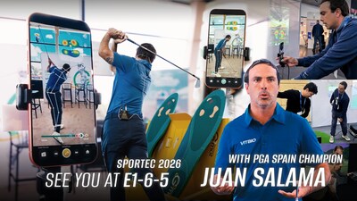 VITBIO will exhibit at Tokyo Big Sight during SPORTEC 2026 from July 8–10. Juan Salama will be at VITBIO's booth (E1-6-5), demonstrating how he uses OmniGmot Golfer in his training and providing feedback to visitors who try OmniGmot Golfer for the first time.