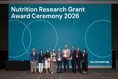 The five 2026 Nutrition Research Grant recipients received their awards at the ‘Age Slower, Age Better: Advancing Healthy Longevity Across Asia Pacific’ scientific symposium.