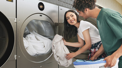 The LG Professional Dryer features Sensor Dry, which uses accurate moisture detection to optimize drying time and help reduce over-drying.