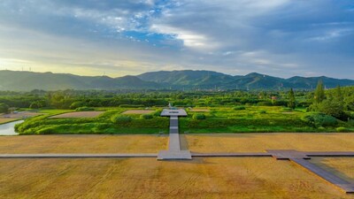 Photo shows the Damojiao Mountain in the Archaeological Ruins of Liangzhu City. (By Zhu Chengqi) (PRNewsfoto/Xinhua Silk Road)