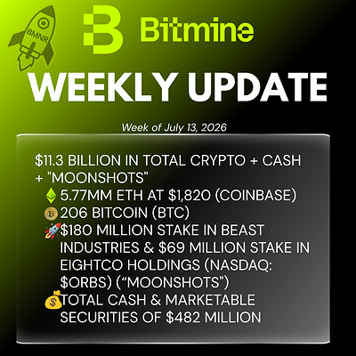 Bitmine Weekly Update Bitmine Weekly Update