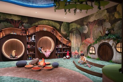 Reading Nooks and Plush Seating Corner in Gnomey Hollows, PARKROYAL COLLECTION Marina Bay, Singapore