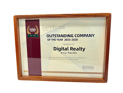 Digital Realty has received the Outstanding Company of the Year award at the Asia Pacific Business Awards 2025-2026 for its achievements in advancing AI-ready digital infrastructure across Asia Pacific. Digital Realty has received the Outstanding Company of the Year award at the Asia Pacific Business Awards 2025-2026 for its achievements in advancing AI-ready digital infrastructure across Asia Pacific.