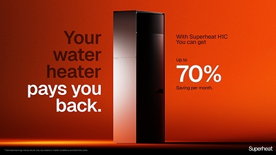 Superheat launched the world's first computing-powered water heater Superheat H1C.