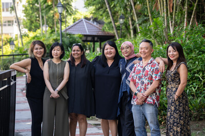 (From left to right) APRW Directors Julie Chiang, Lim Wee Ling, Anu Gupta, Cho Pei Lin, Nurul Rasheed, Benjamin "Mr Miyagi" Lee and Ginny-Ann Oh
